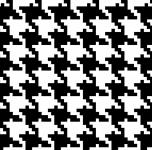 Houndstooth Pattern Black