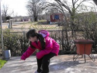 Little Girl Playing
