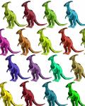 Multicolor Dinosaur Background