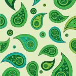 Paisley Pattern Green