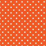 Polka Dots Orange Background
