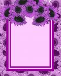 Purple Flower Invitation