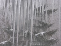 Icicles Outside The Window