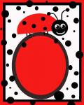 Red & Black Ladybug Invitation