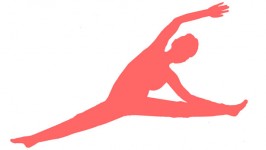 Stretching Woman In Pink