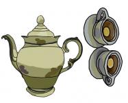 Teapot With Lemon Tea