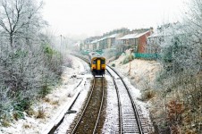 Train And Winter Landscape