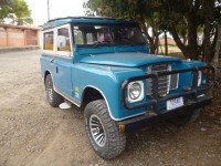 Vintage Blue Land Rover