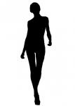 Walking Woman Silhouette