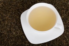 White Cup Of A Green Tea