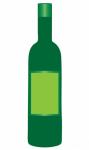 Wine Bottle Blank Label