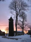 Bell Tower In Winter