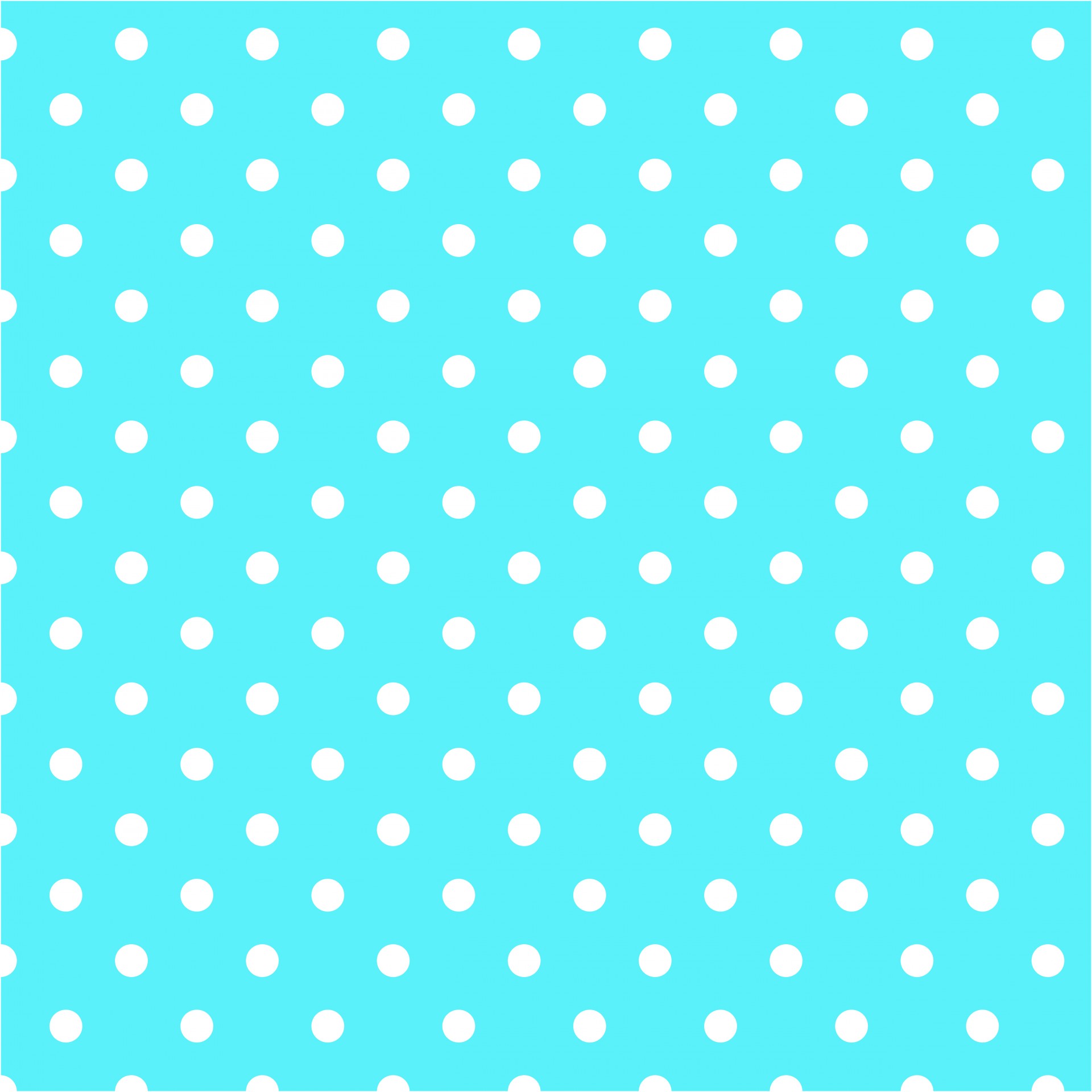White polka dots on an aqua background for scrapbooking