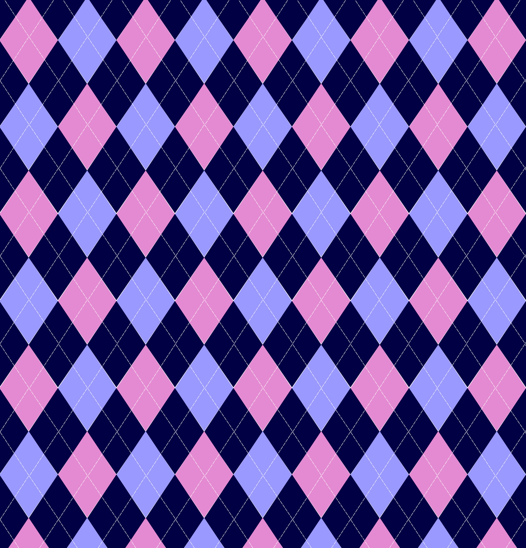 Argyle Pattern Pink Blue