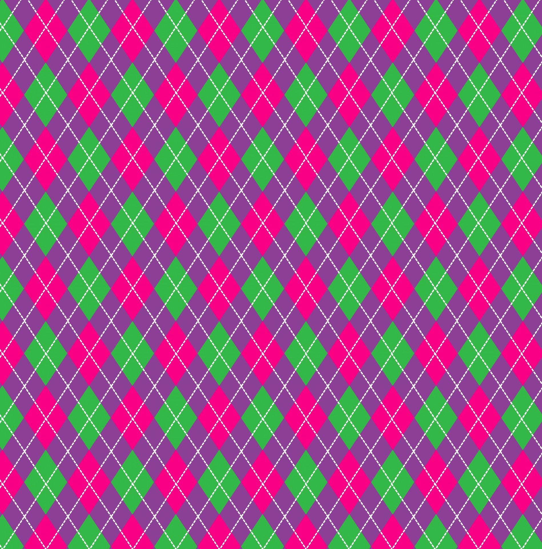 Seamless purple, pink and black argyle pattern background wallpaper for scrapbooking