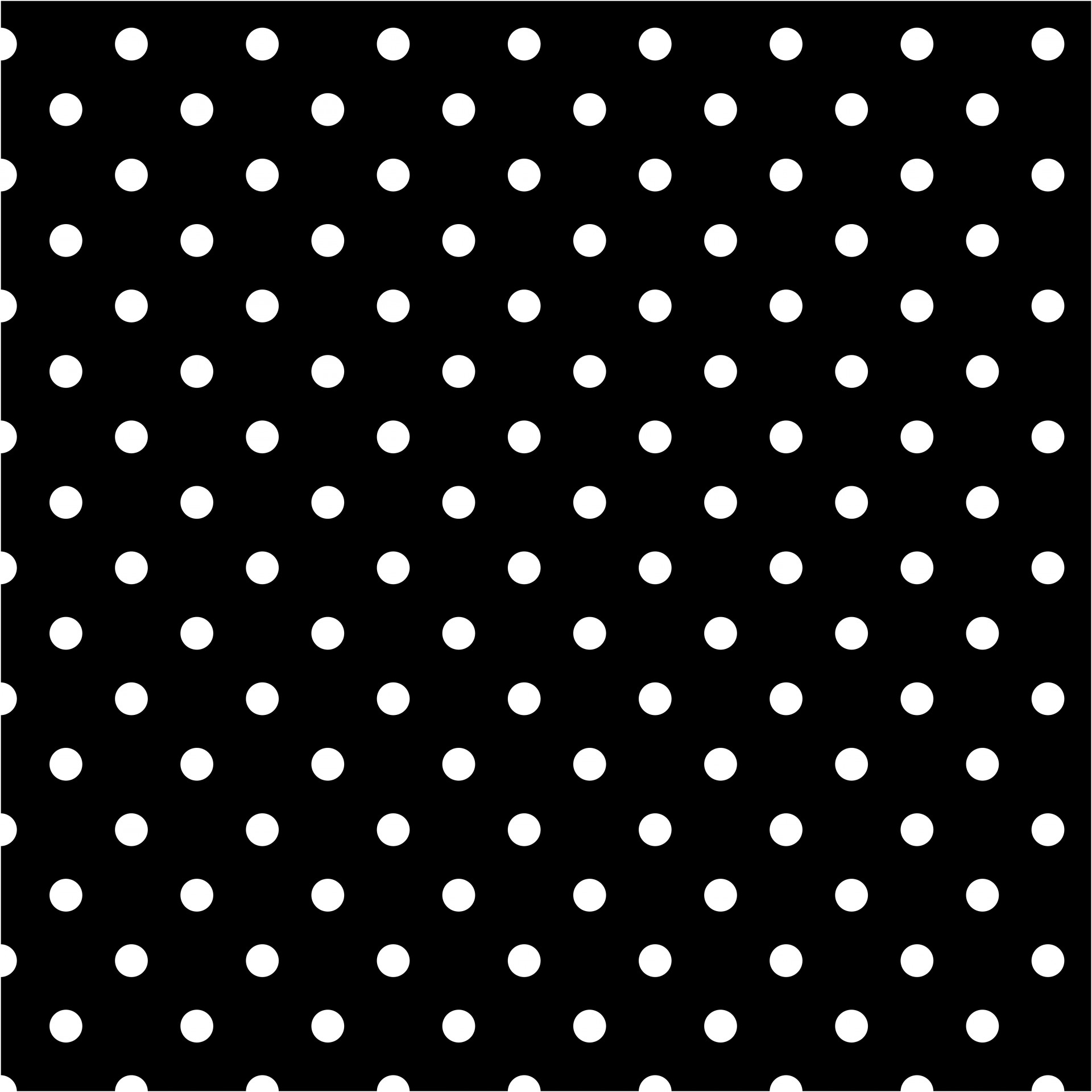 White polka dots on black background for scrapbooking