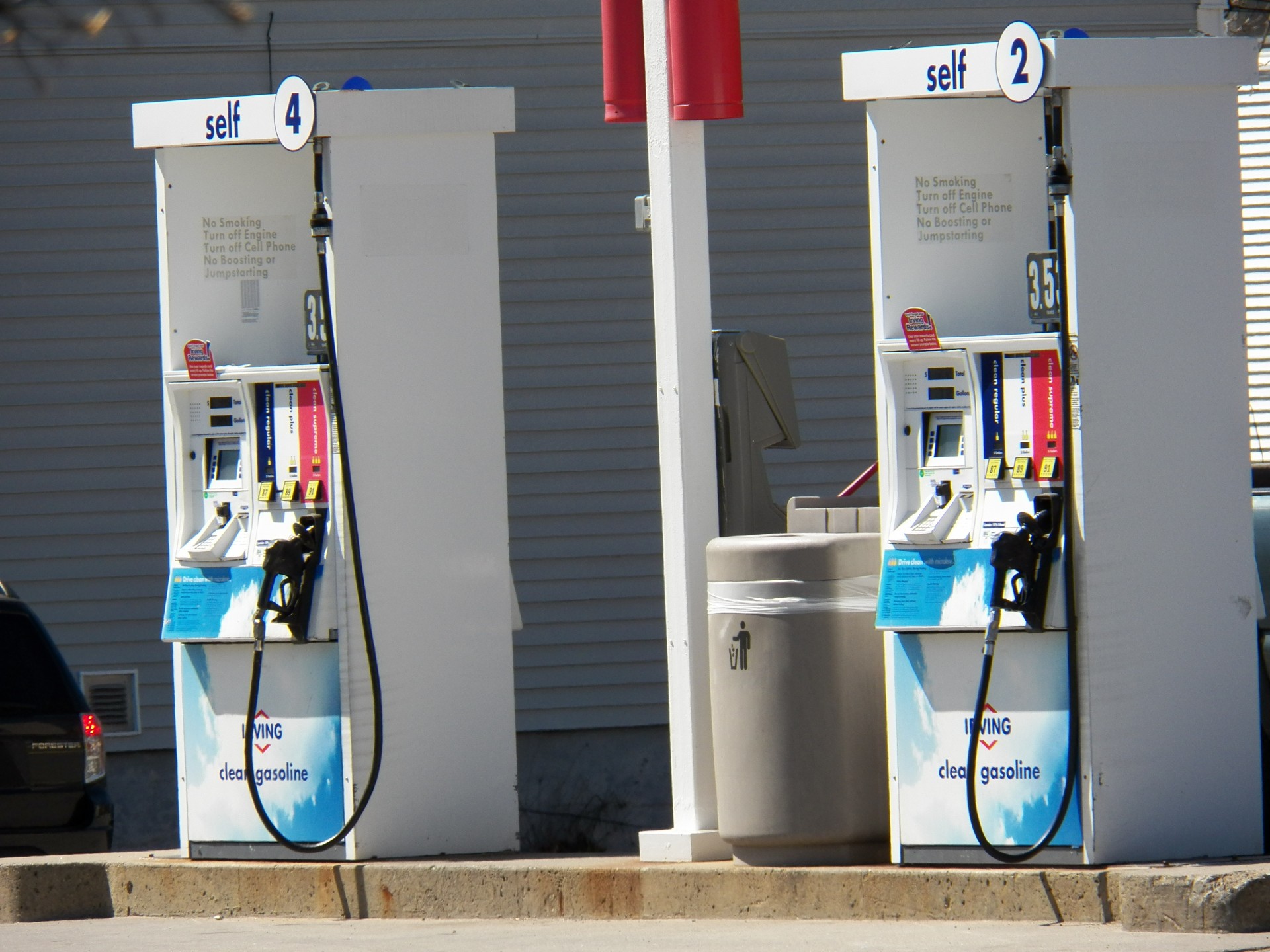 photo of gas pumps