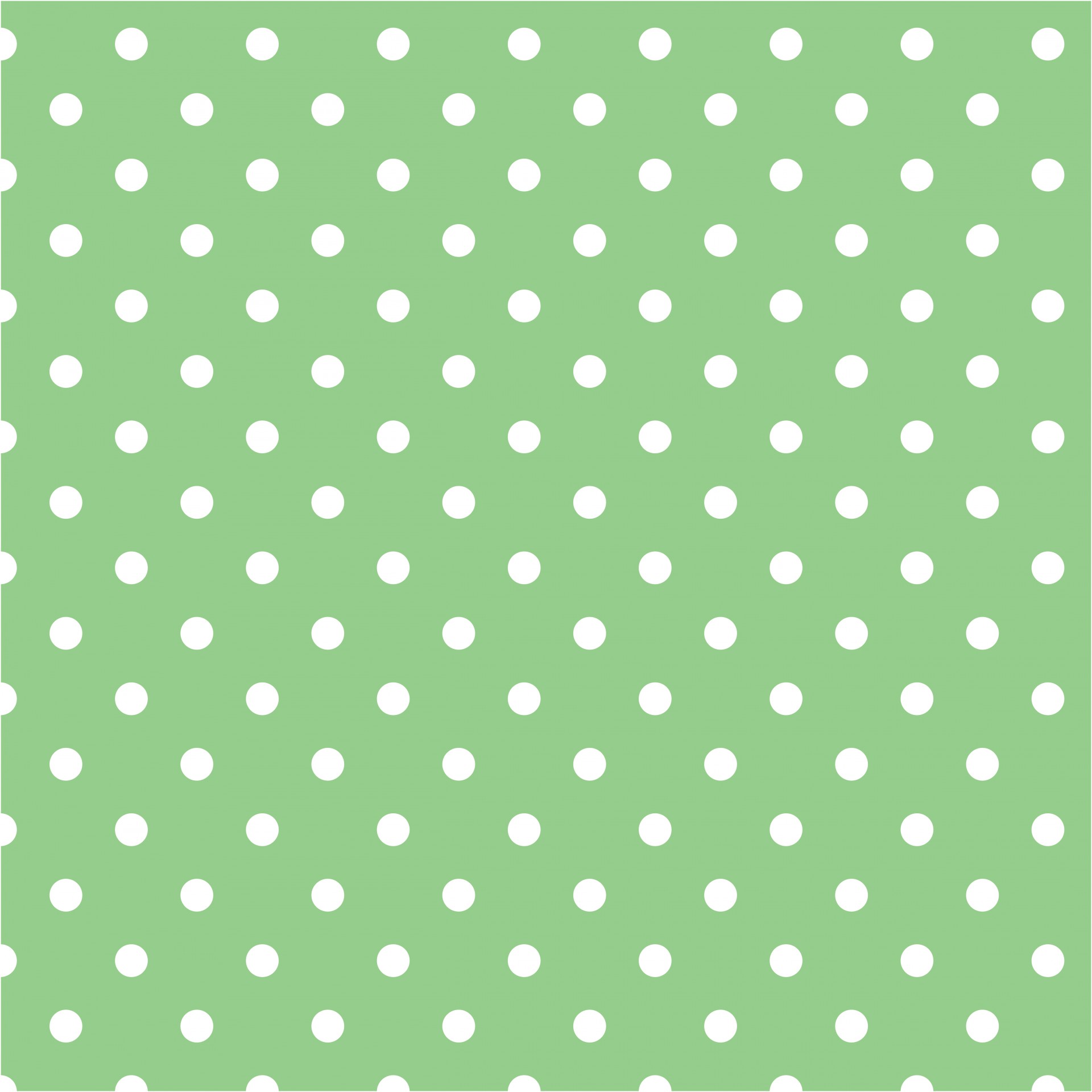 White polka dots on green background for scrapbooking
