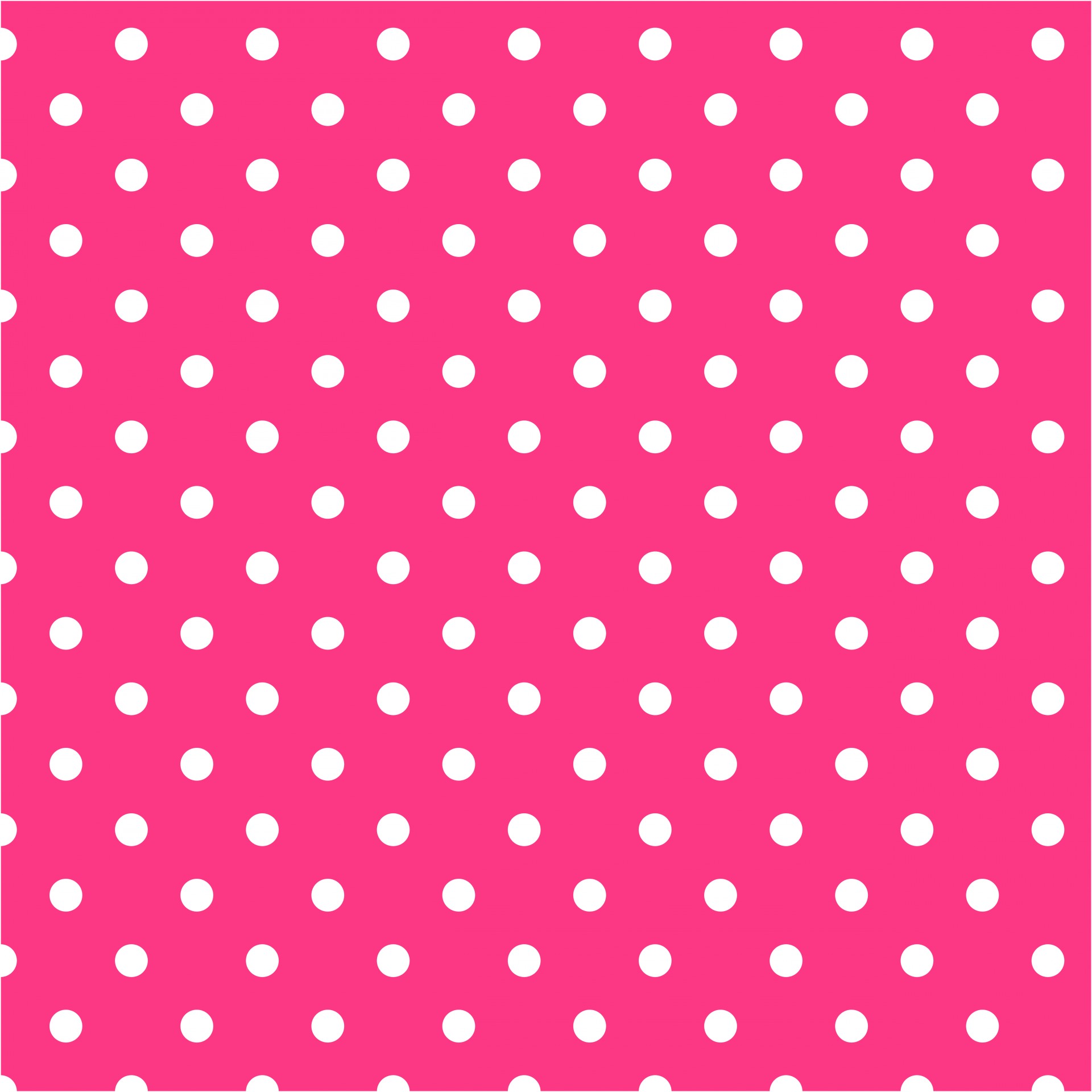 White polka dots on bright hot pink background for scrapbooking