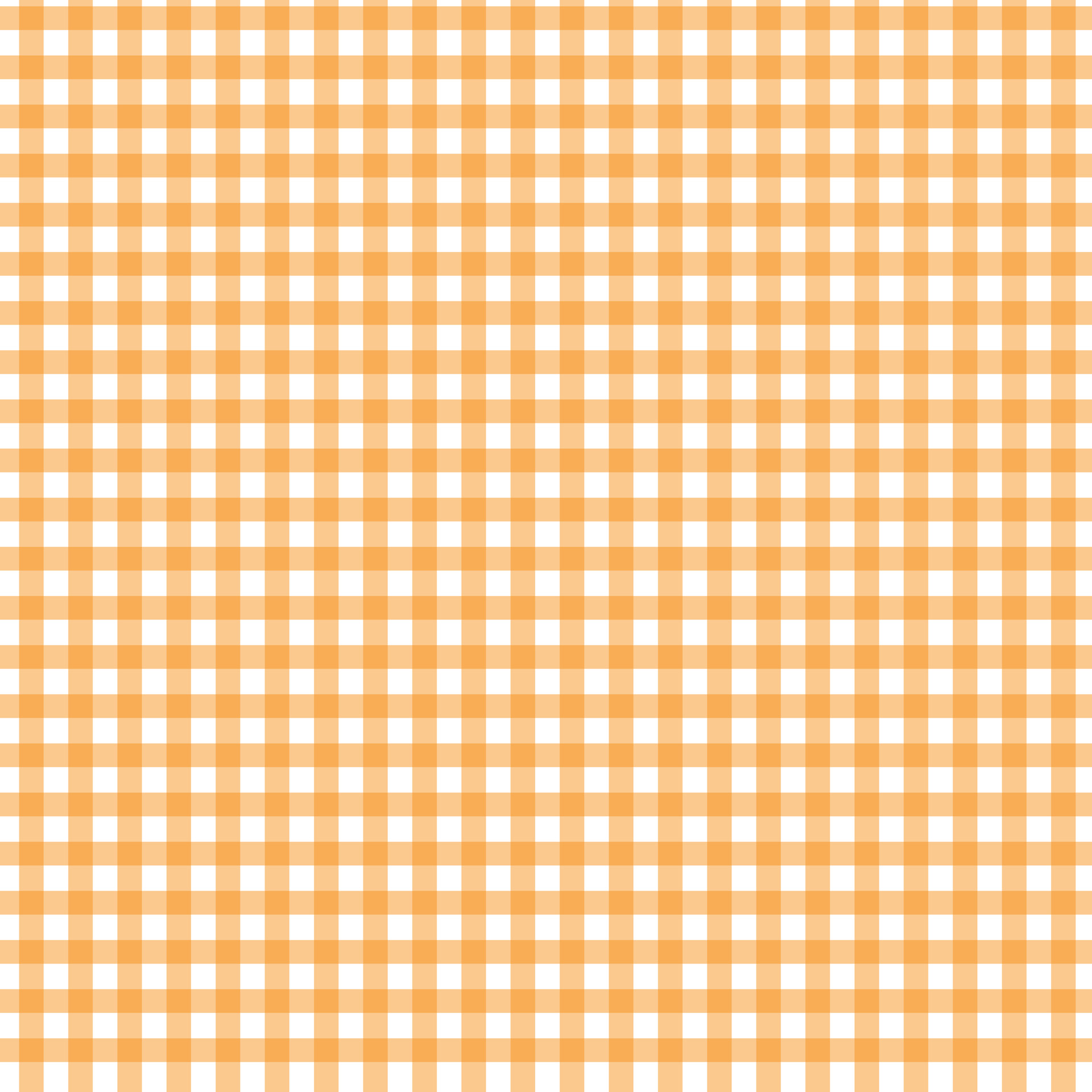 Orange and white gingham checks pattern background seamless