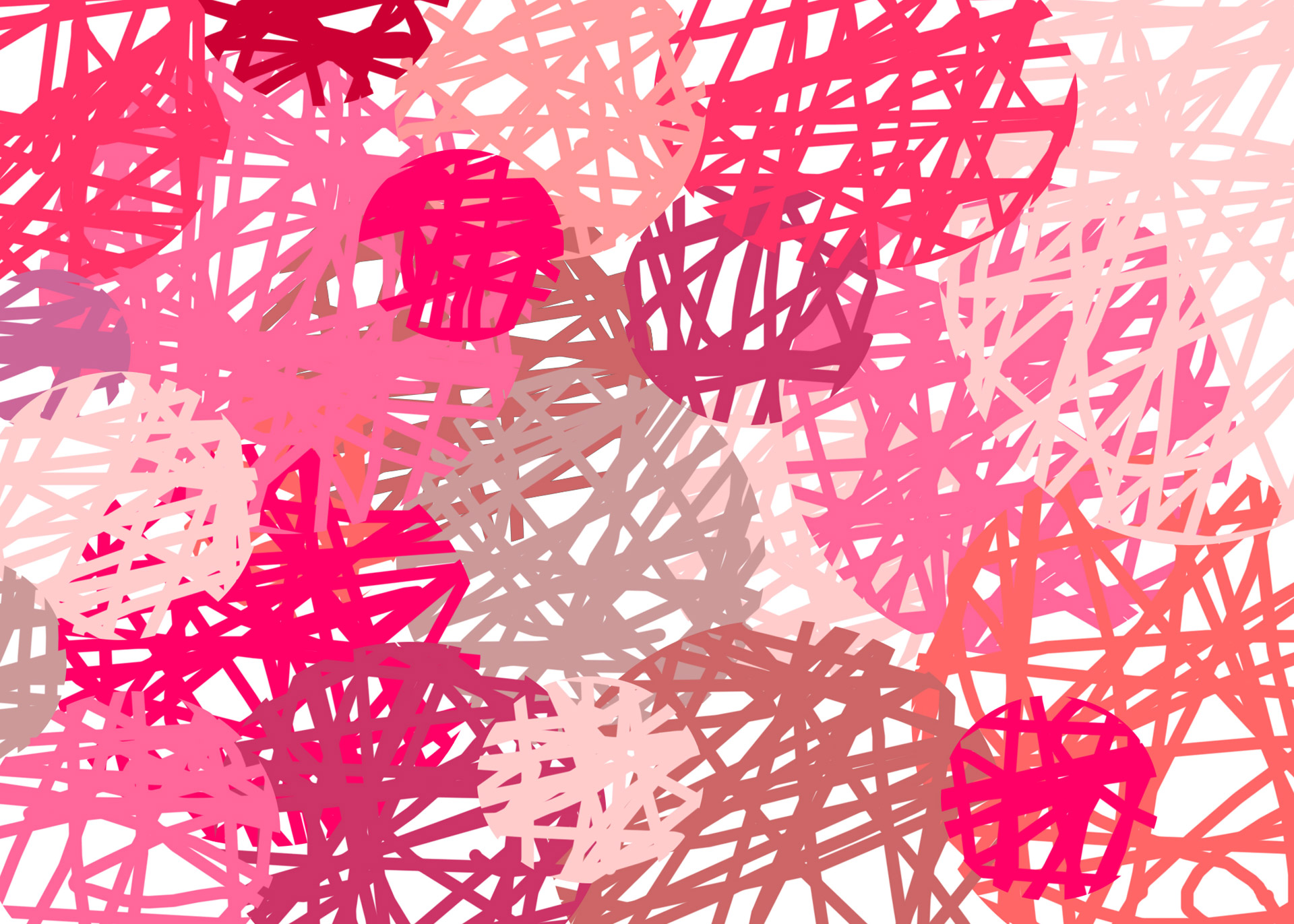 Pink Scribble Circles