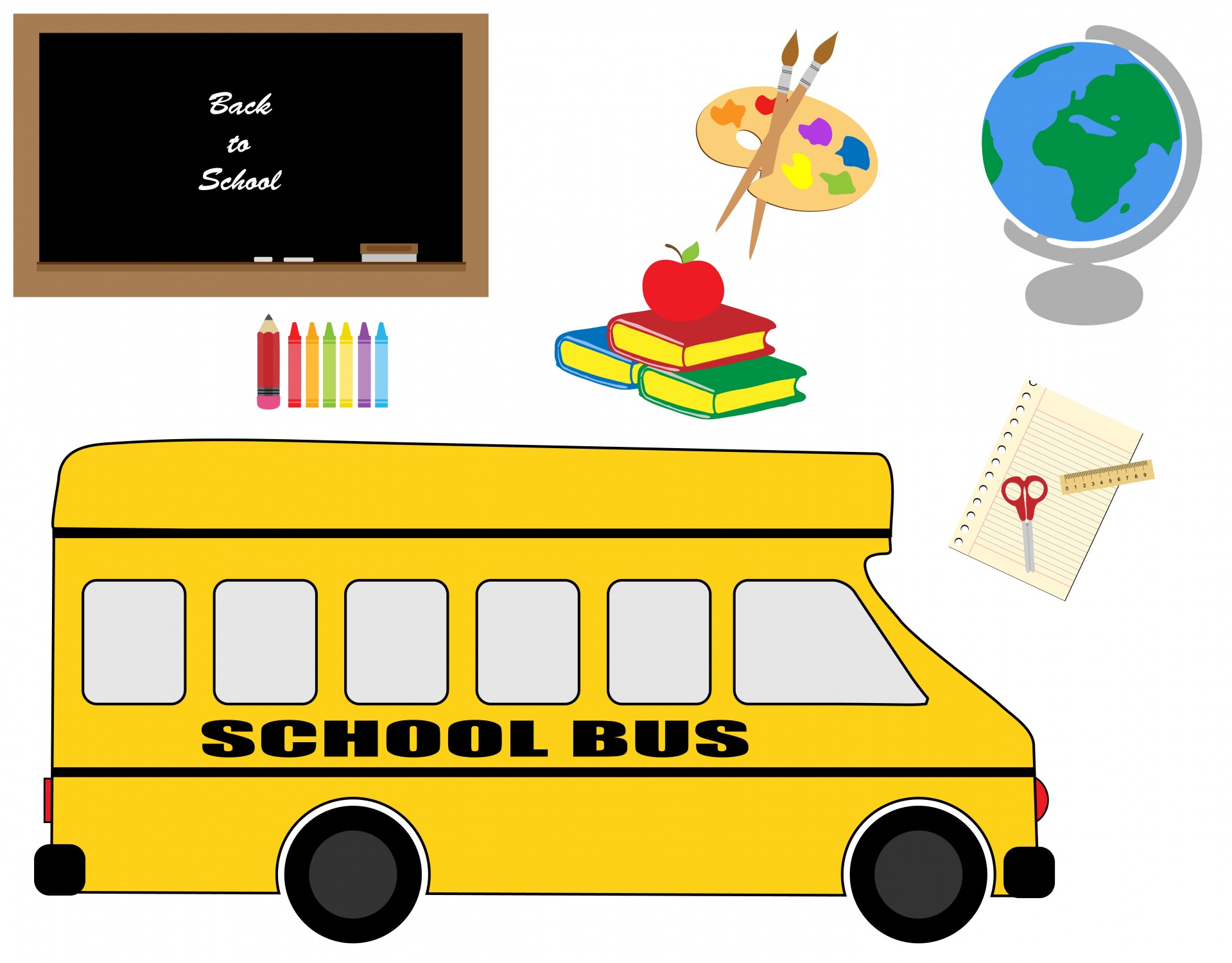 School Bus & Stationery