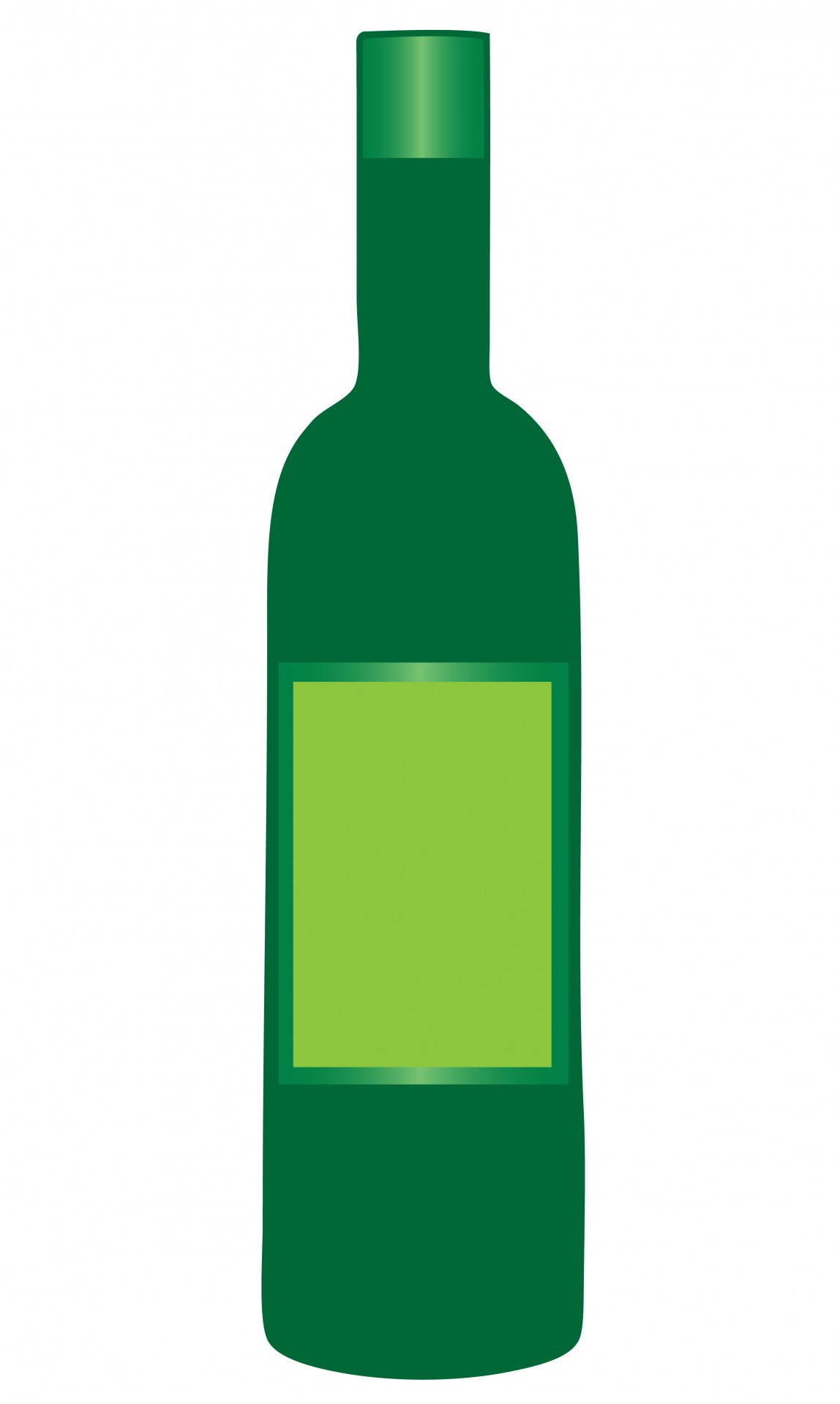 Wine Bottle Blank Label