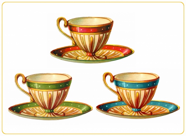 Tazas de té de café vintage Stock de Foto gratis - Public Domain Pictures