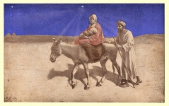 Baby Jesus Traveling To Egypt.