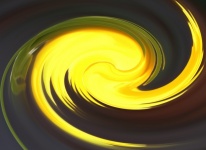 Bright Yellow Swirl Background