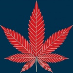 Cannabis Leaf Retro Art