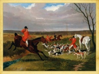 Fox Hunting Vintage Painting
