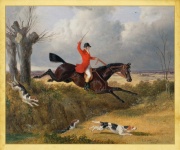 Fox Hunting Vintage Painting