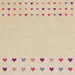 Hearts Pattern Background Vintage
