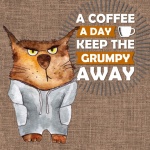Grumpy Cat Coffee Poster
