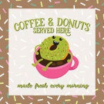 Coffee And Donuts Poster