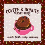 Coffee And Donuts Poster
