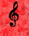 Red Music Background