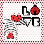 Ladybug Love Gnome