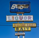 Grunge Vintage Liquor Store Sign