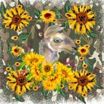 Sunflower Llama