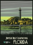 Florida Lighthouse Travel Poster