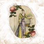 Vintage Lady Fashion Illustration