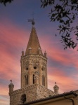 Church Steeple At Sunset