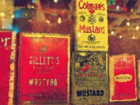 Vintage Mustard Containers
