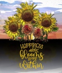 Happiness Blooms Poster