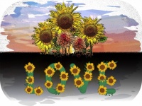 Sunflower Love Poster