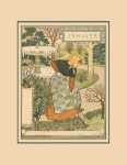 January Garden Antique Print