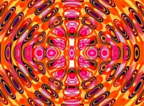 Psychedelic Whirl Orange Pink
