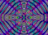 Psychedelic Whirl Purple Green